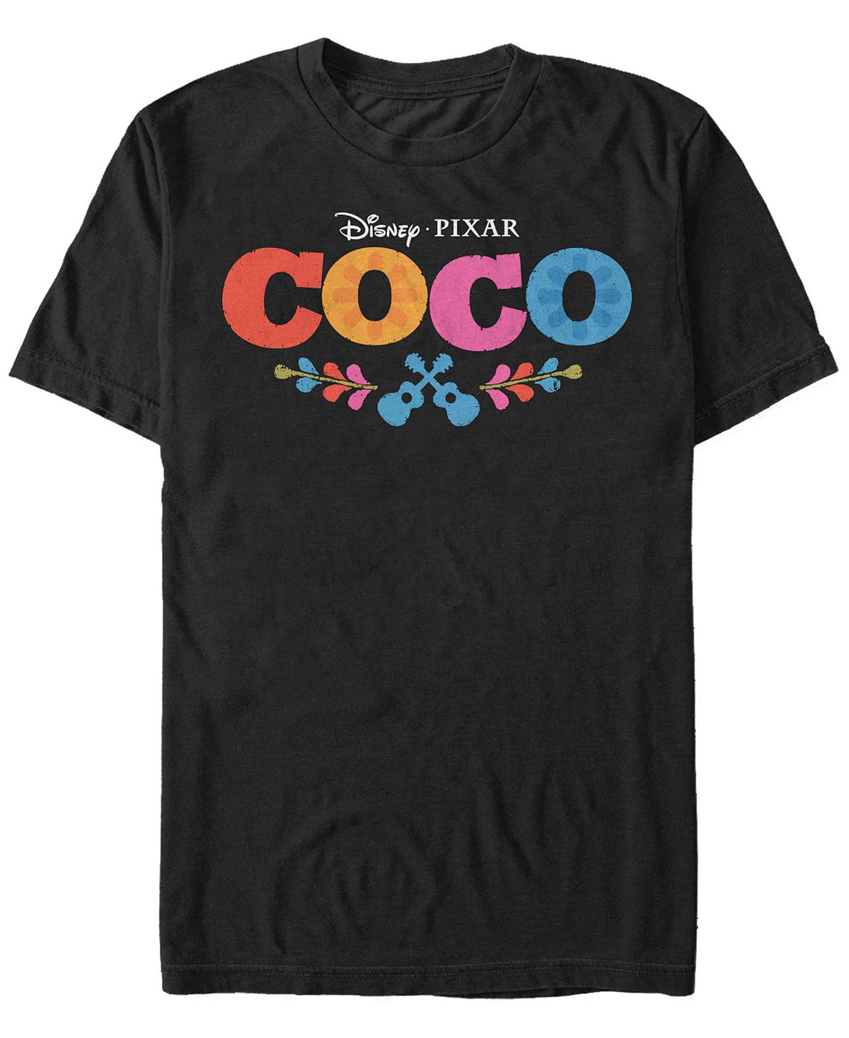 Мужская футболка с логотипом coco movie disney pixar, футболка с коротким рукавом Fifth Sun, черный