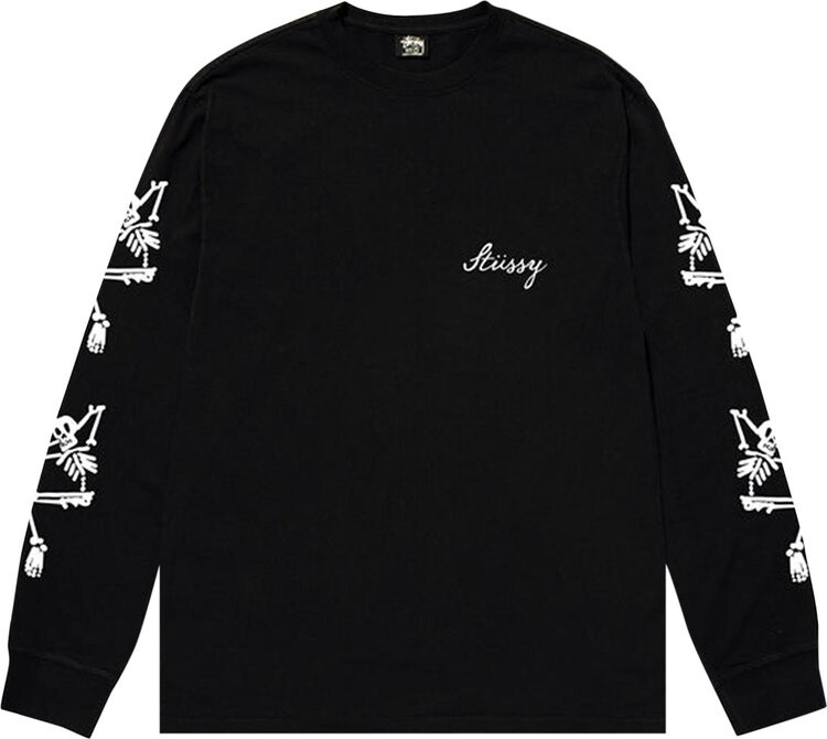 

Лонгслив Stussy Paradise Lost Long-Sleeve Tee 'Black', черный