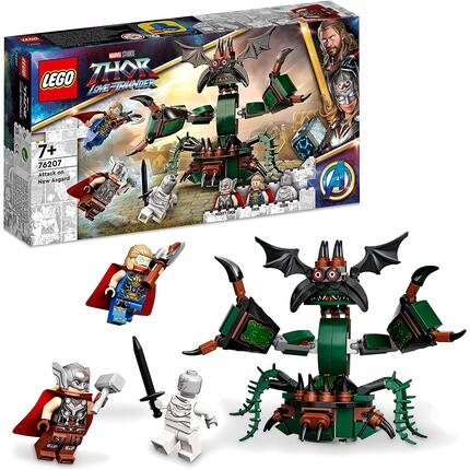 

Конструктор Lego 76207 Marvel Attack On New Asgard с монстрами и 3 минифигурками