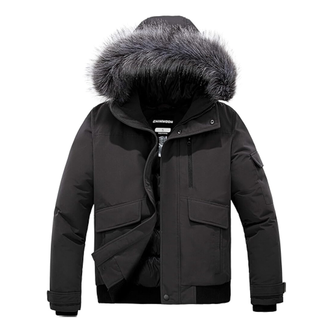 

Мужские зимние пальто CHIN MOON Waterproof Hooded, темно-серый
