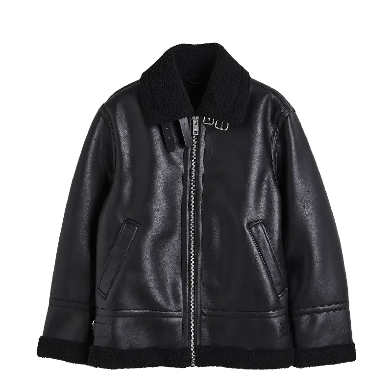

Куртка H&M Teddy-lined, черный