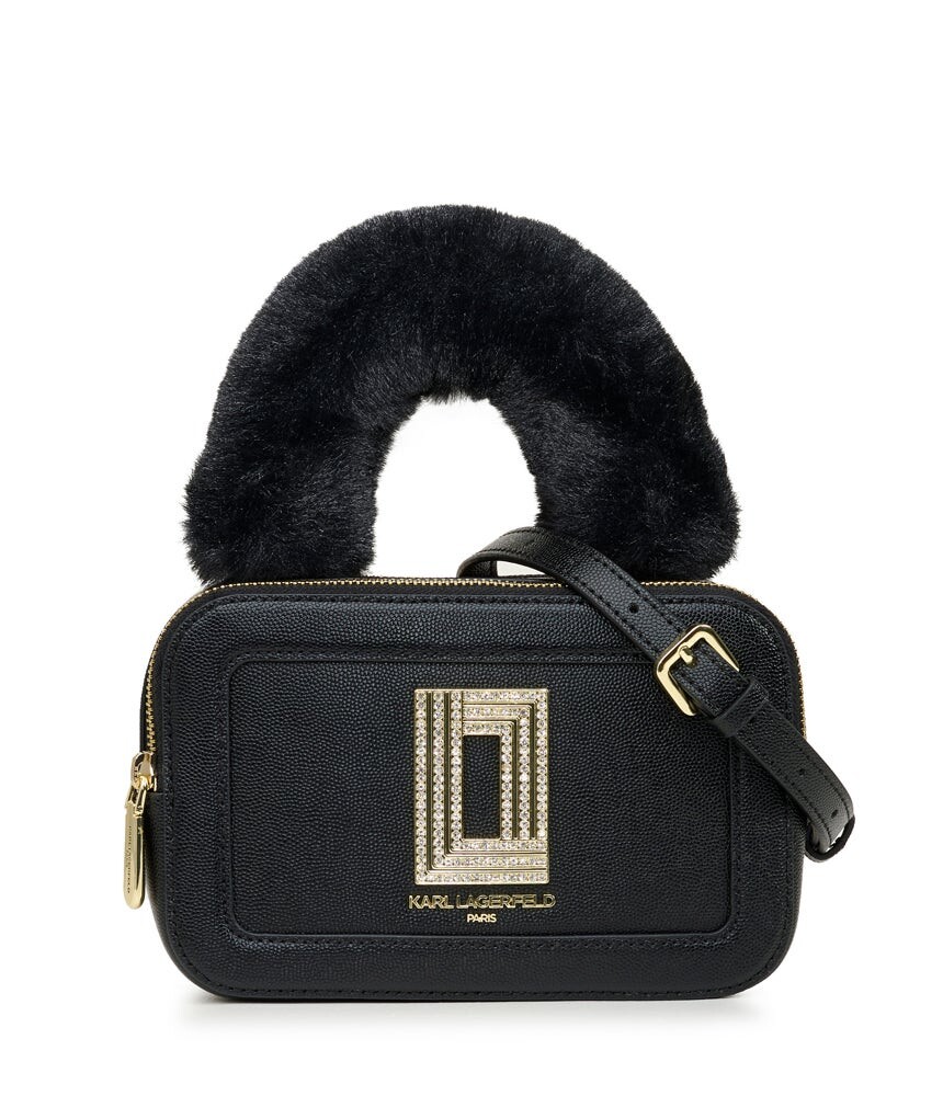 

Сумка simone fuzzy handle Karl Lagerfeld, черный