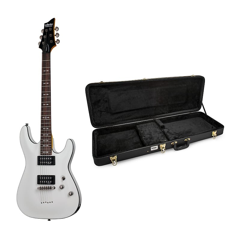 

6-струнная электрическая гитара Schecter Omen-6 (праворукая, винтажная белая) в комплекте с защитным футляром для переноски Hard Shell Schecter Omen-6 6-String Electric Guitar (Right-Handed, Vintage White) Bundle
