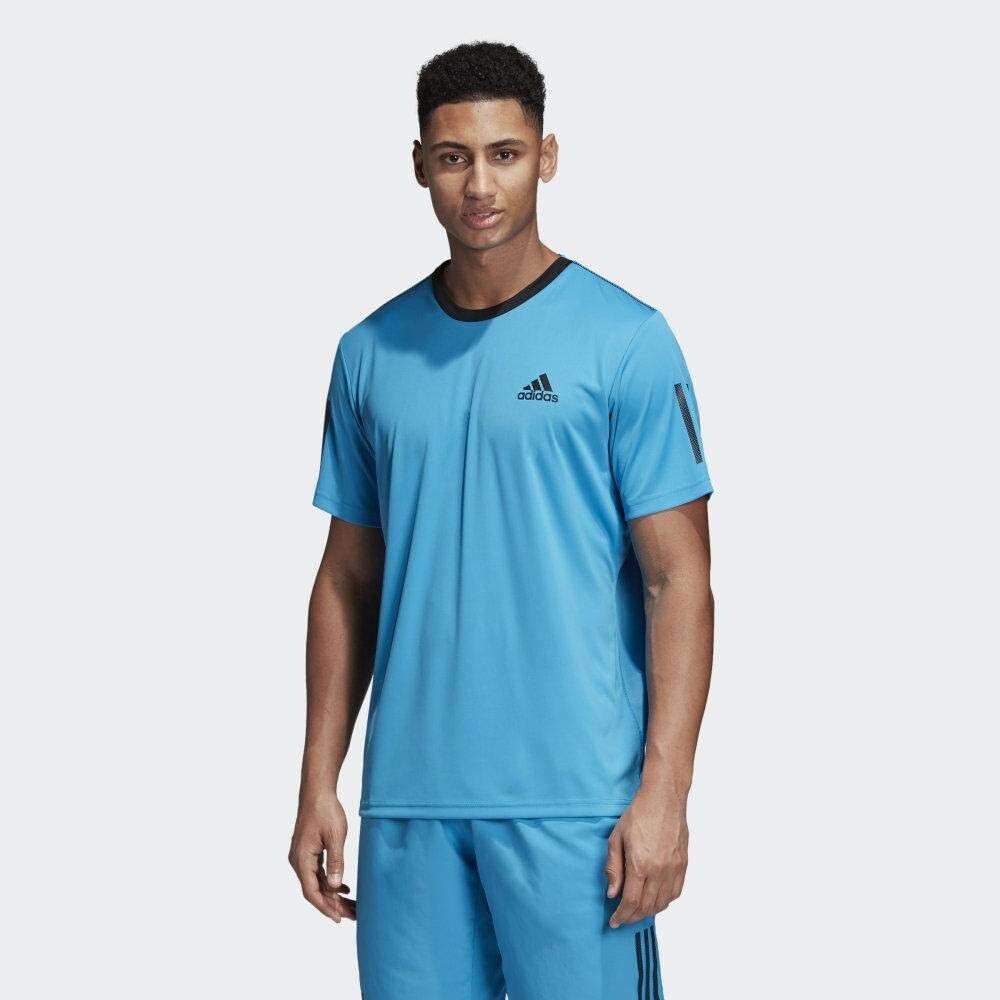 

Футболка adidas Men's Club 3str, голубой/черный