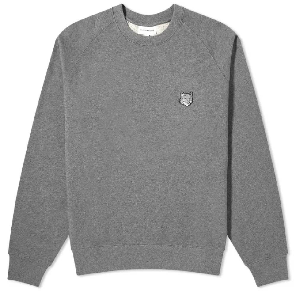 

Толстовка Maison Kitsune Bold Fox Head Patch, темно-серый