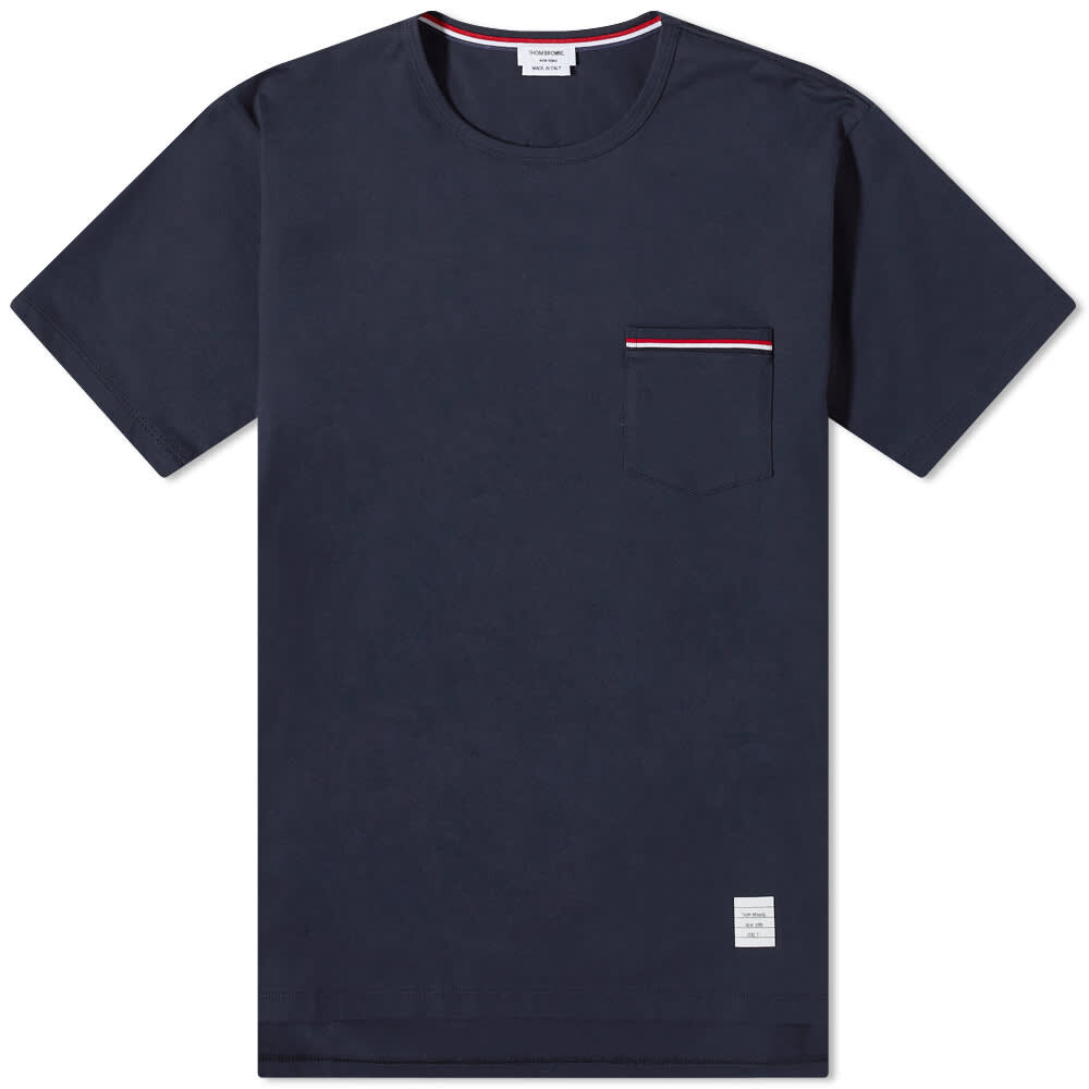 

Футболка Thom Browne Medium Weight Jersey Pocket Tee, Серый