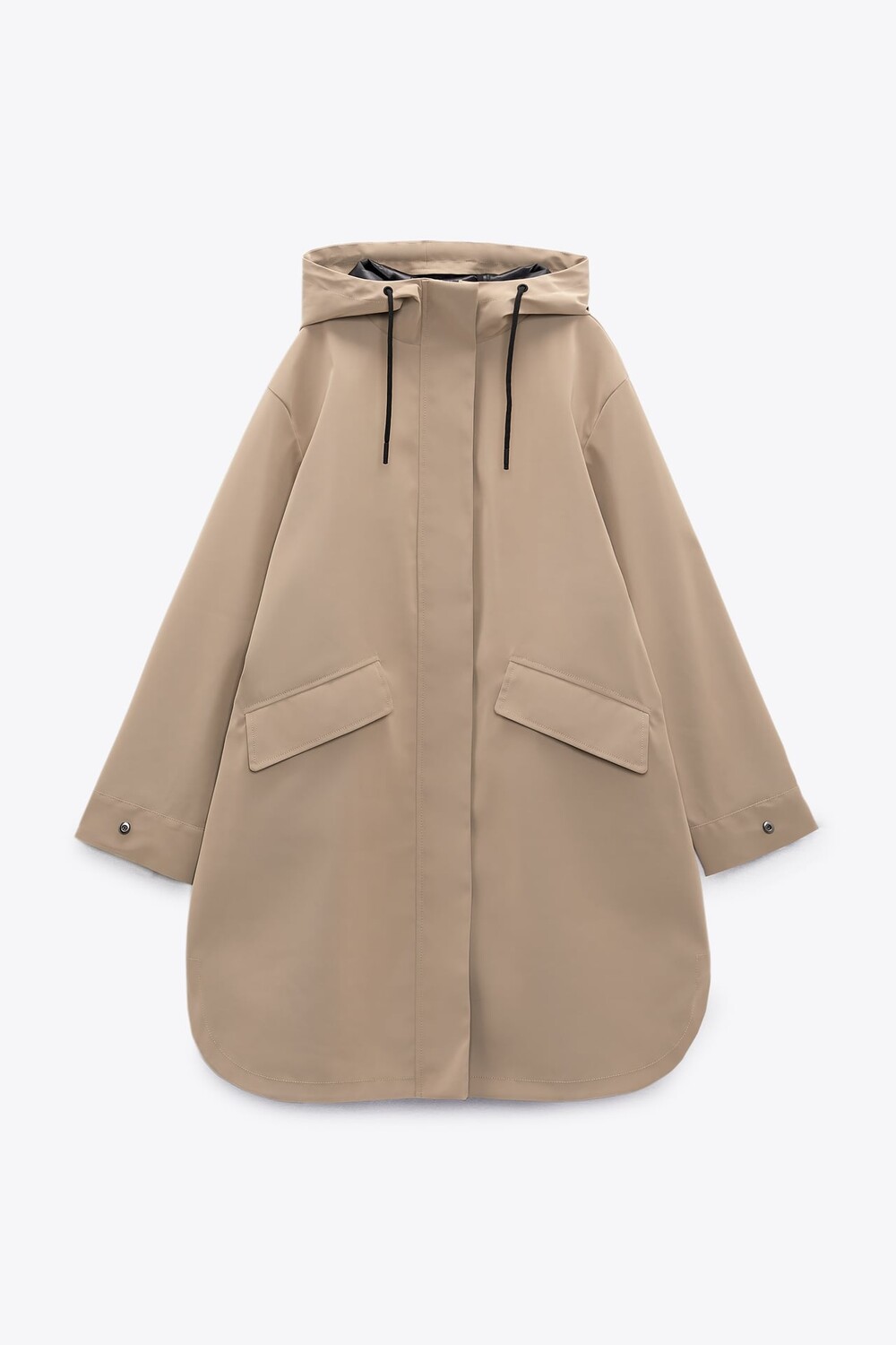 Парка Zara Water And Wind Protection Rubberised, светло-коричневый