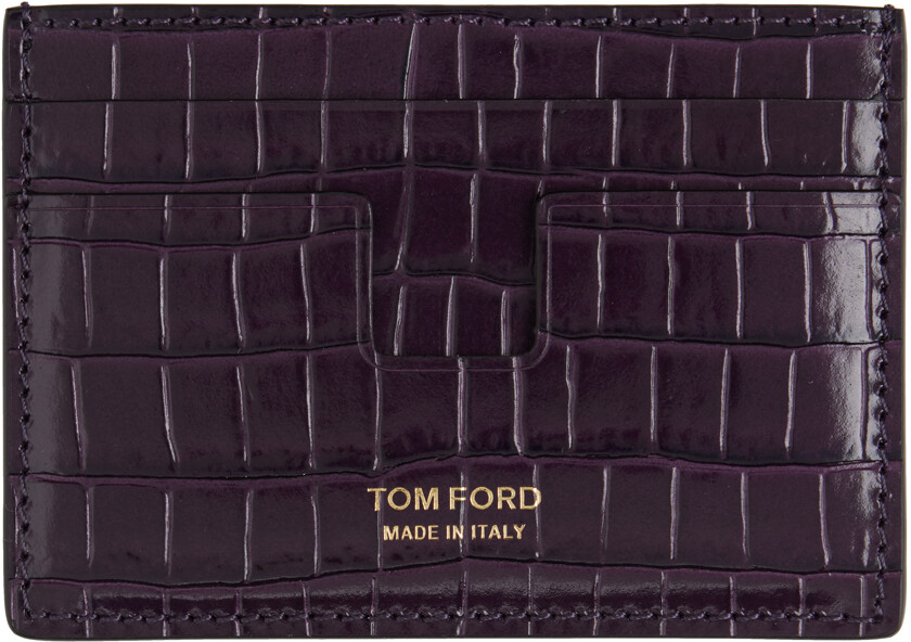 

Фиолетовый держатель для карт с зажимом для денег TOM FORD