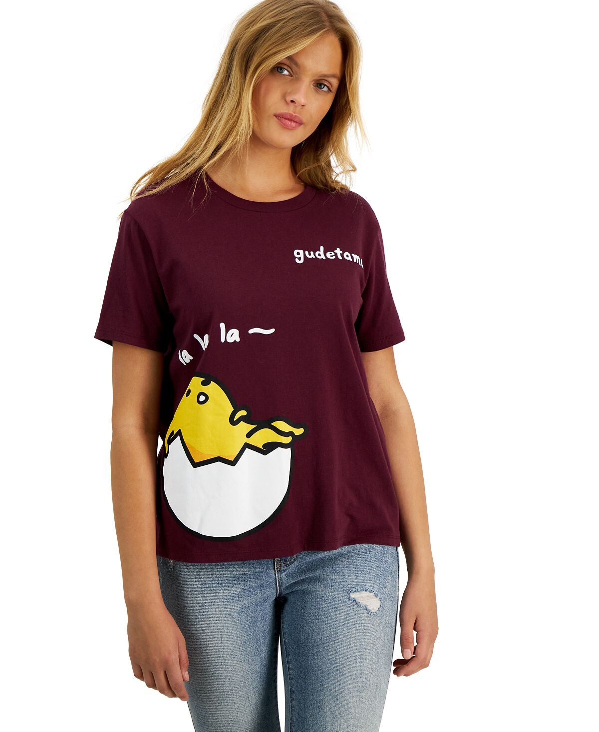 

Футболка для юниоров с круглым вырезом и короткими рукавами gudetama-graphic Love Tribe