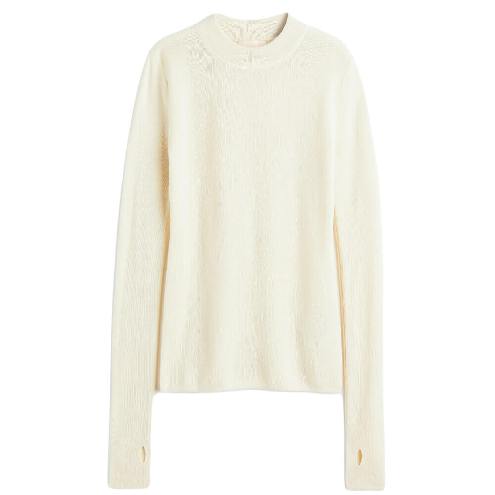 

Свитер H&M Cashmere-blend Sweater, кремовый, Бежевый