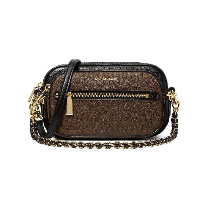 

Сумка Michael Kors Jet Set Monogram, черный/коричневый