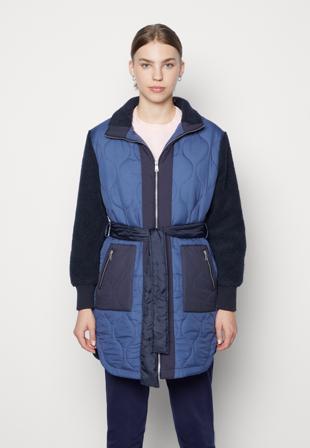 

Пальто зимнее ONLY, dark denim/sky captain/night sky, Черный