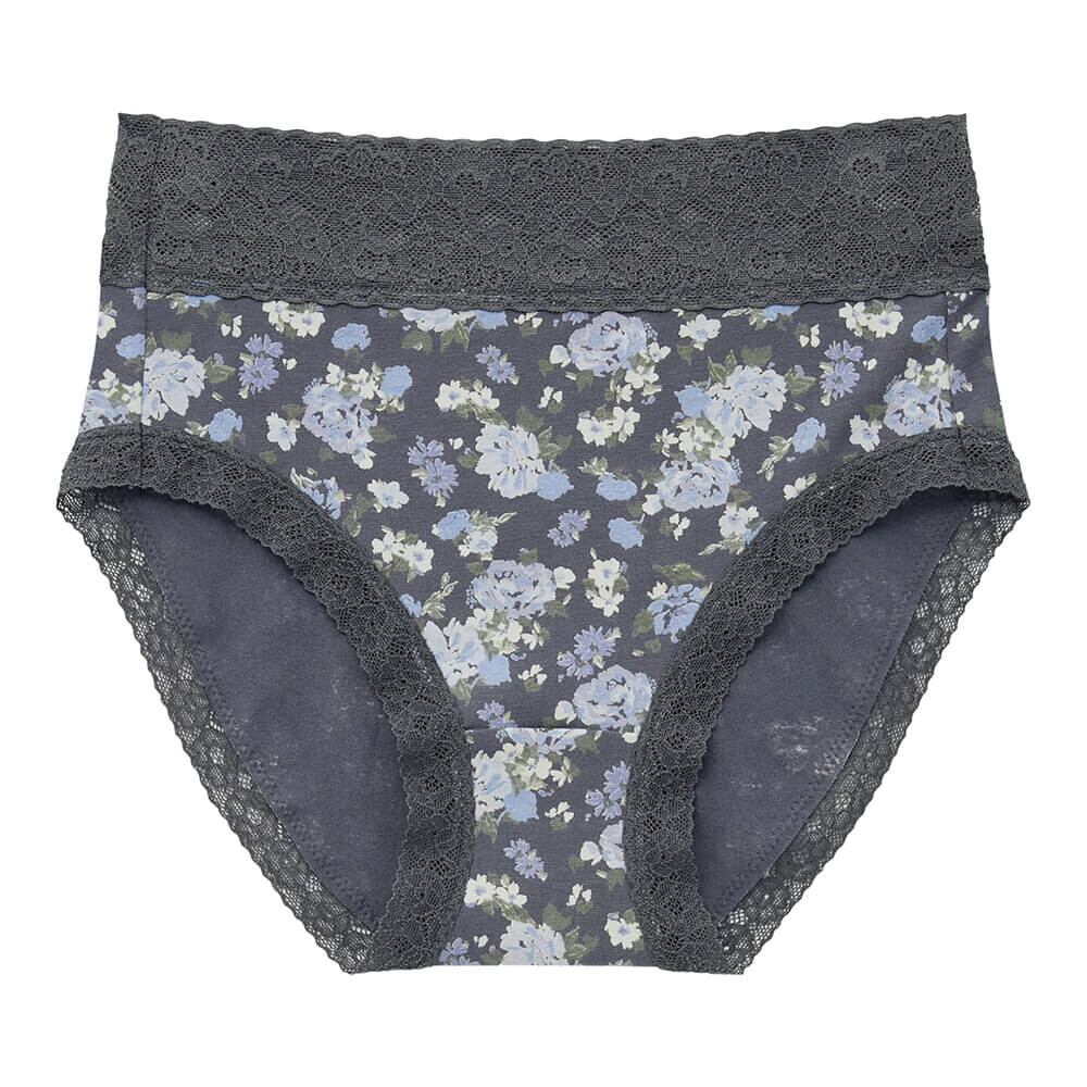 

Трусы Uniqlo Floral High Rise, темно-серый