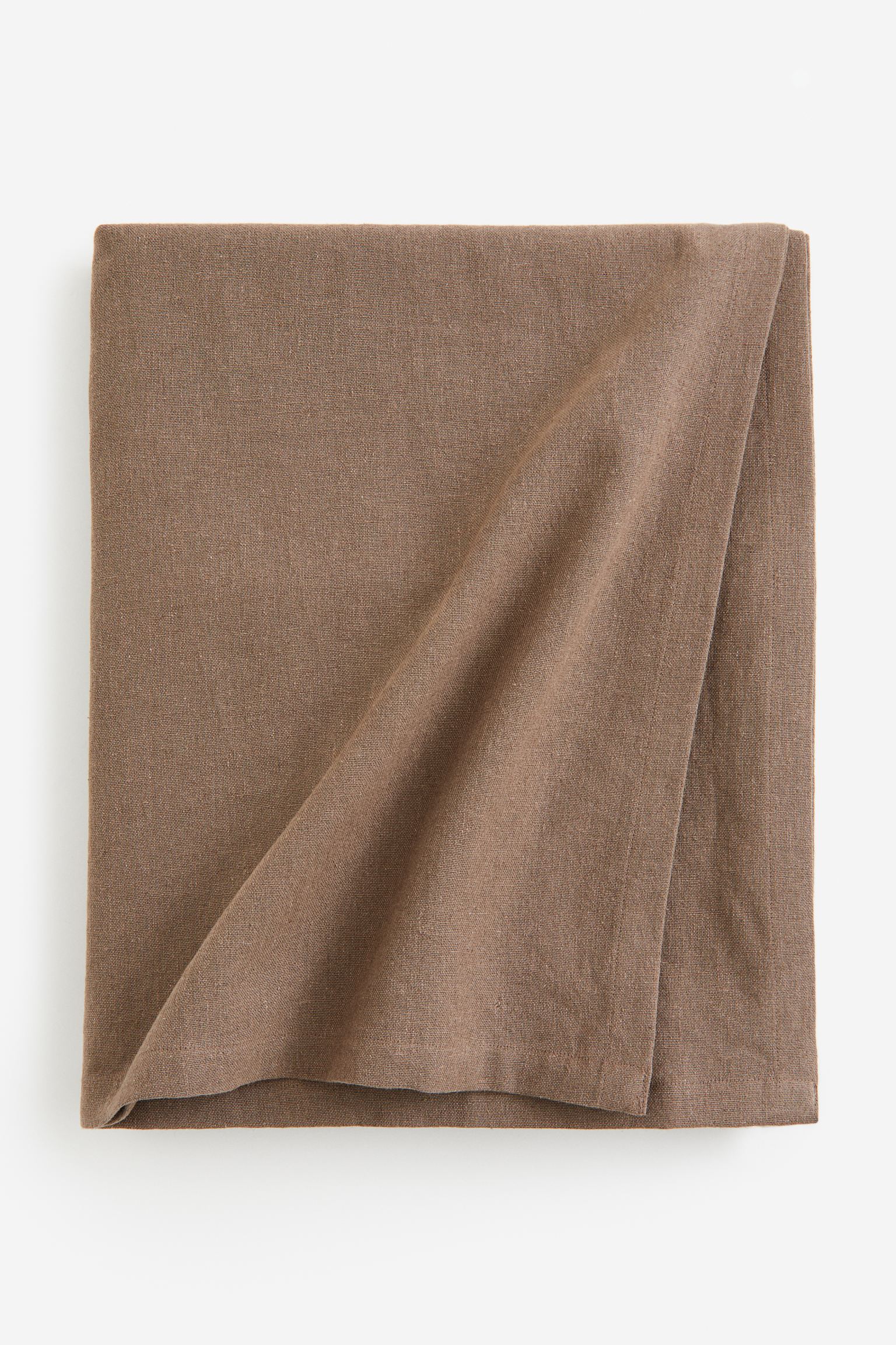 Скатерть H&M Home Linen-blend, коричневый