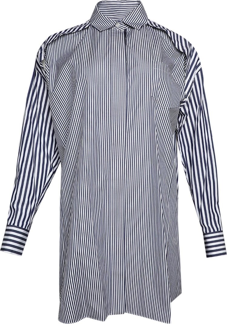 

Платье Sacai Cotton Poplin Dress 'Navy Stripe', синий