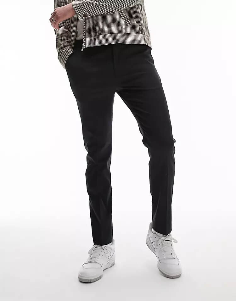 

Брюки Topman Skinny Smart, темно-синий