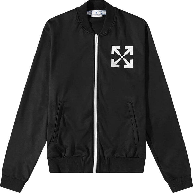 Ветровка Off-White Single Arrow Slim Tracktop 'Black/White', черный - фото