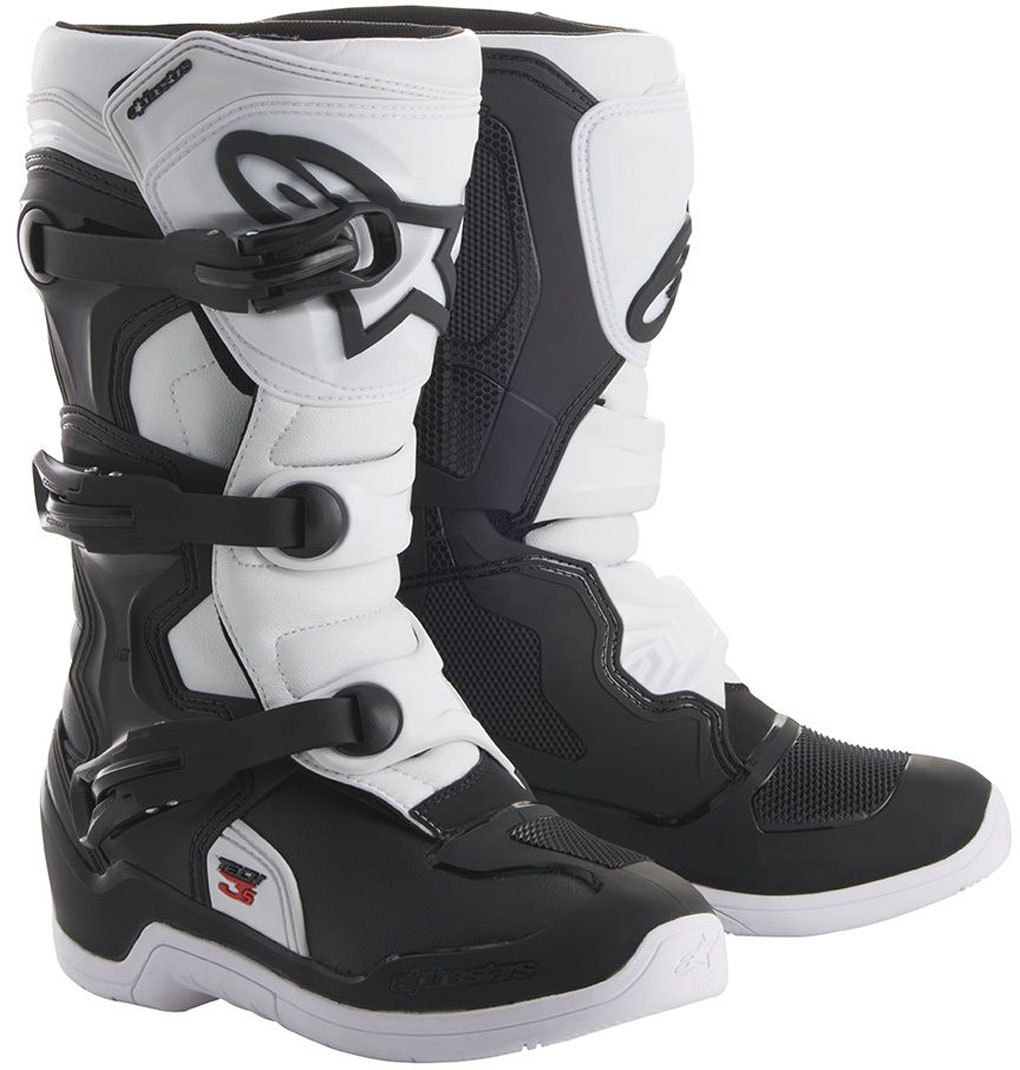 Мотокросс сапоги Alpinestars Tech 3S Youth , черный/белый - фото