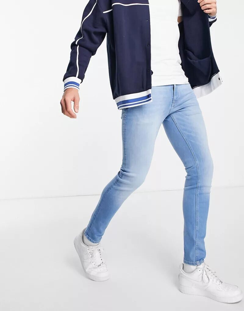 

Джинсы скинни-стрейч Jack & Jones Intelligence Liam в цвете Голубой