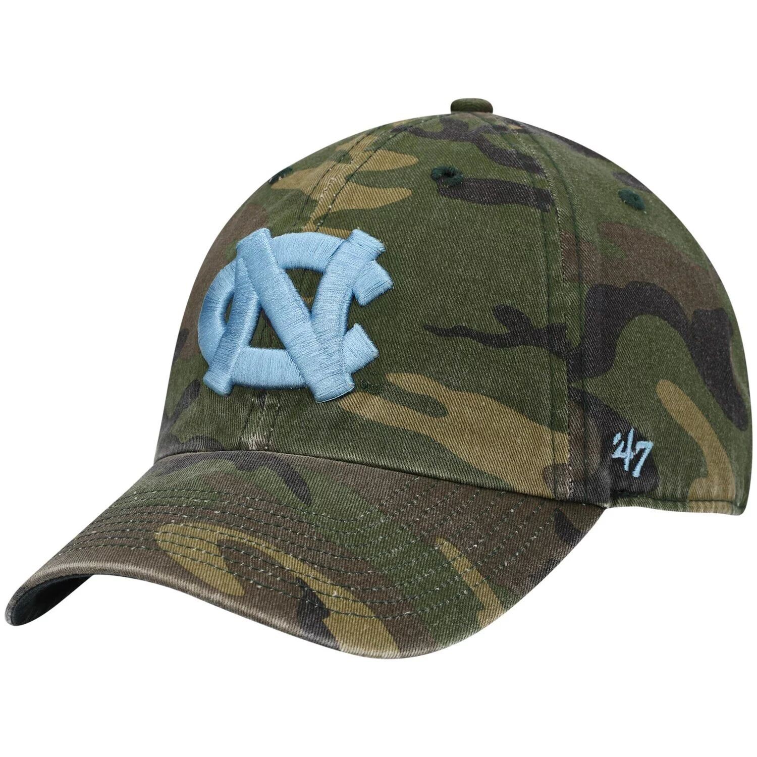 

Мужская регулируемая шляпа с камуфляжным принтом '47 North Carolina Tar Heels Clean Up Core