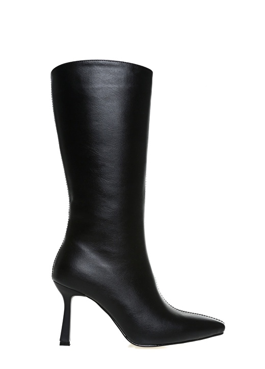 Черные женские ботинки на высоком каблуке Fabrika