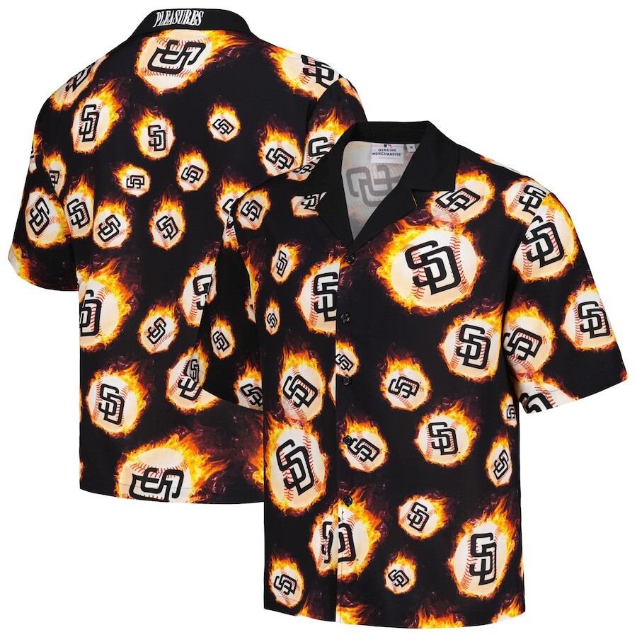

Рубашка PLEASURES San Diego Padres, черный