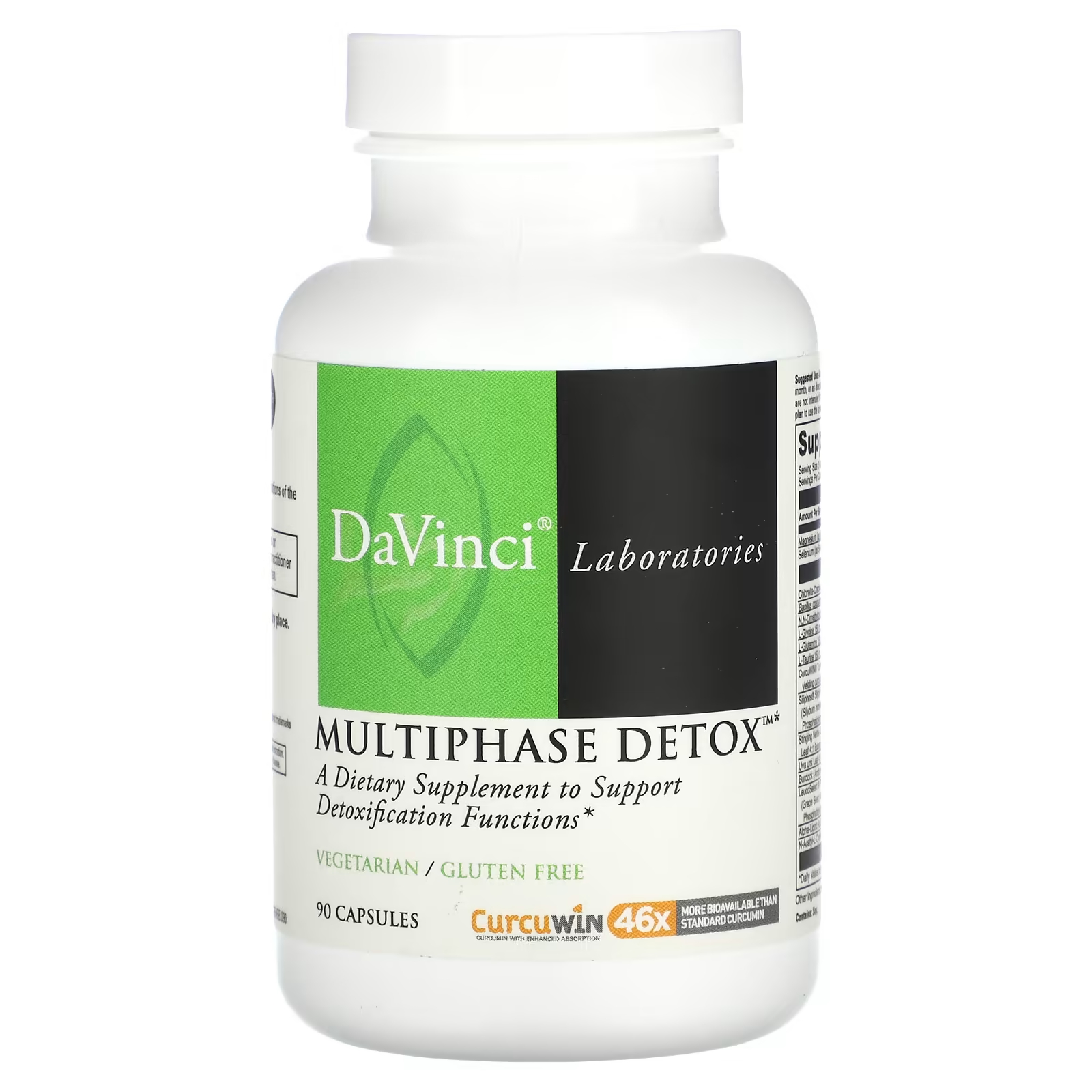 Пищевая добавка DaVinci Laboratories of Vermont Multiphase Detox, 90 капсул пищевая добавка davinci laboratories of vermont davinci poten c 250 таблеток