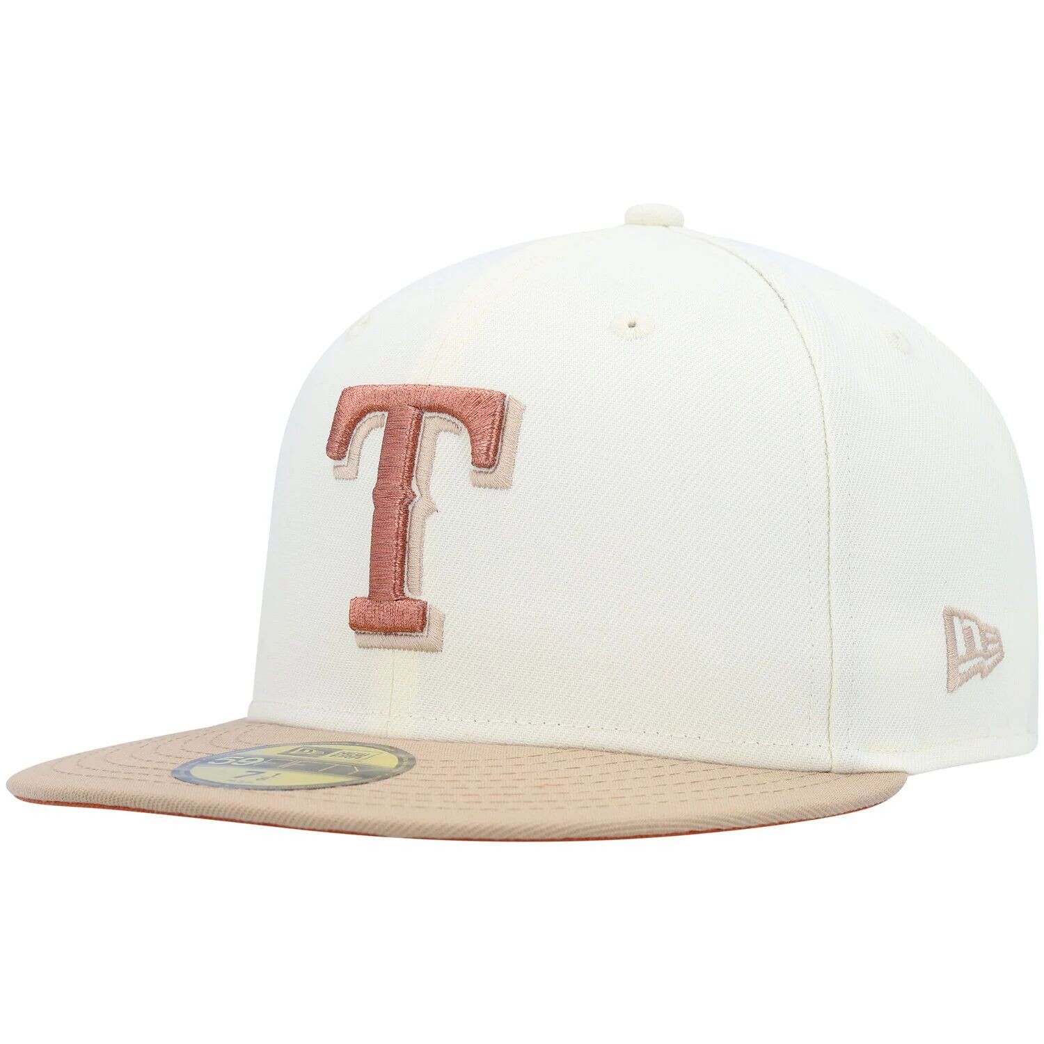 

Мужская кепка New Era кремового цвета Texas Rangers Chrome Camel Rust Undervisor 59FIFTY
