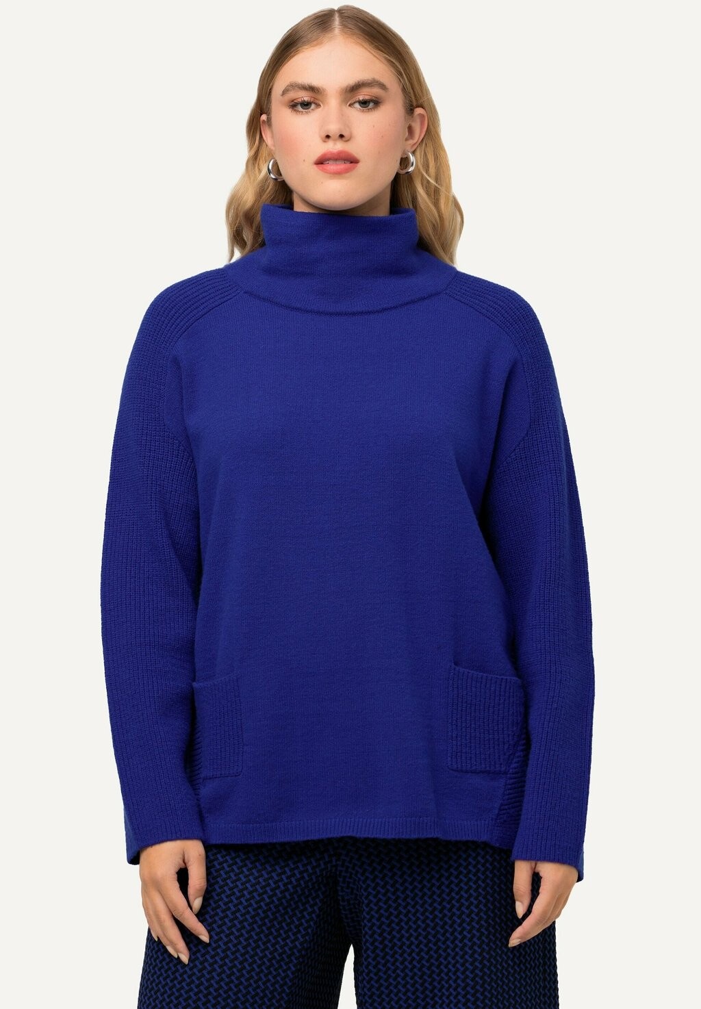 

Свитер Stehkragen Langarm Ulla Popken, цвет titan blau