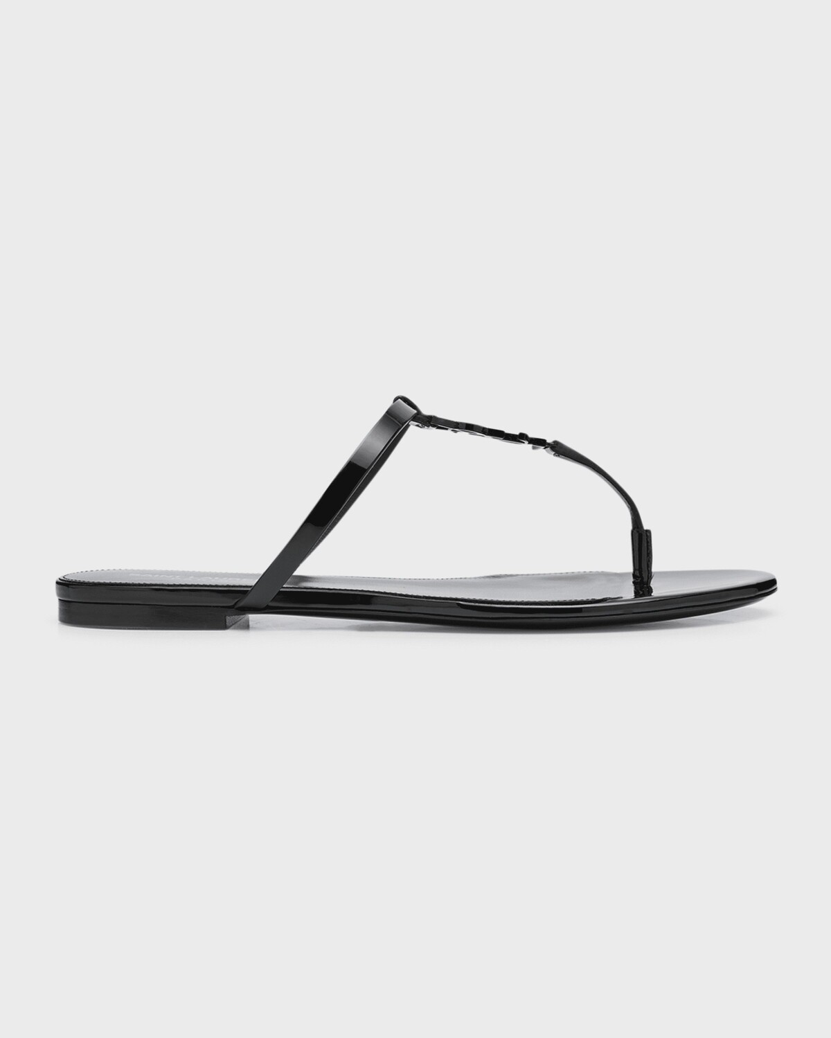 

Сандалии Cassandra Patent YSL с ремешками Saint Laurent, цвет Noir