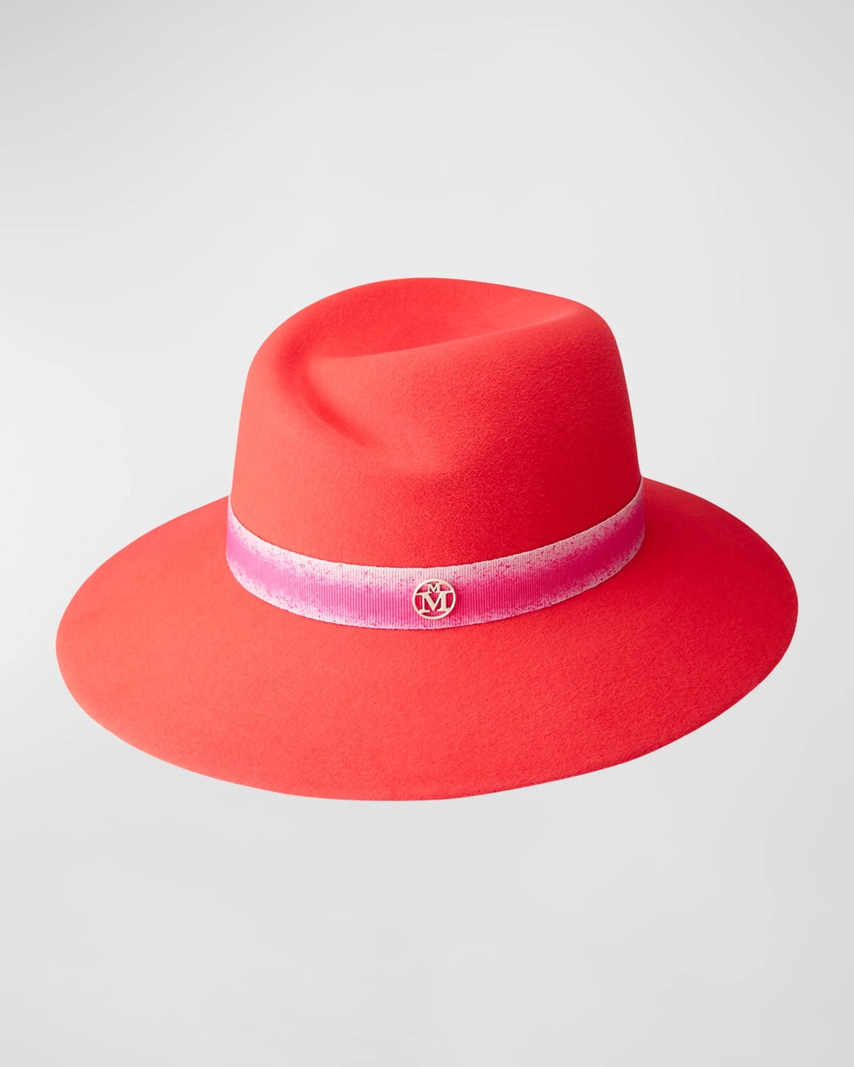 

Шерстяная фетровая шляпа Virginie Iconic Maison Michel, цвет Pink Coral