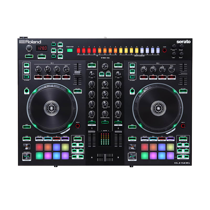 DJ-Контроллер Roland DJ-505 DJ Controller dj контроллер reloop mixtour portable dj controller audio interface