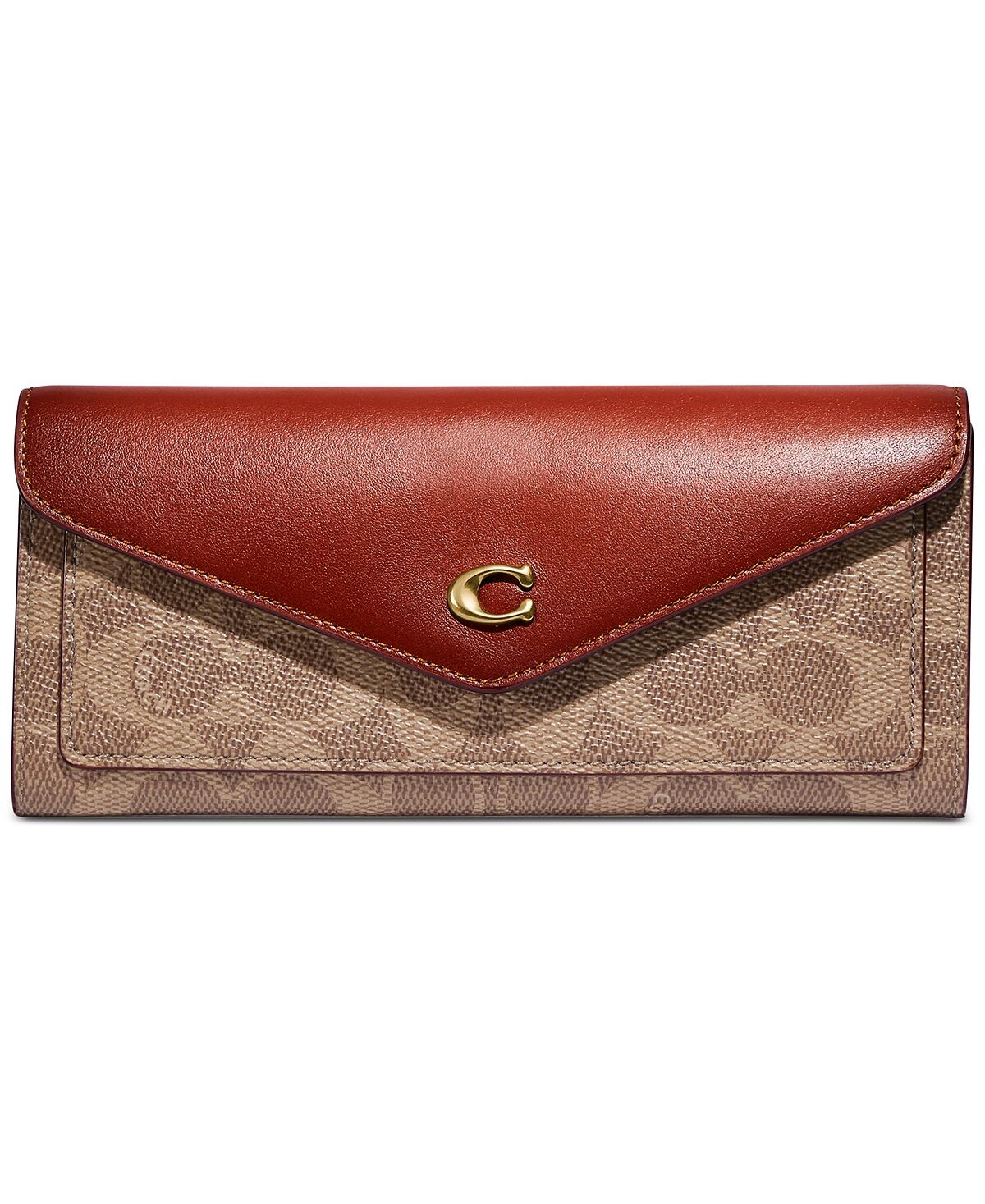 

Мягкий кошелек wyn из парусины с покрытием signature COACH, мульти