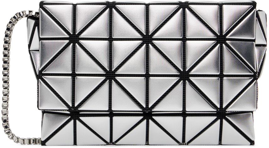 

Серебряная платиновая сумка Bao Bao Issey Miyake