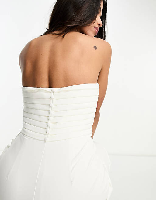

Платье макси цвета слоновой кости Little Mistress Bridal