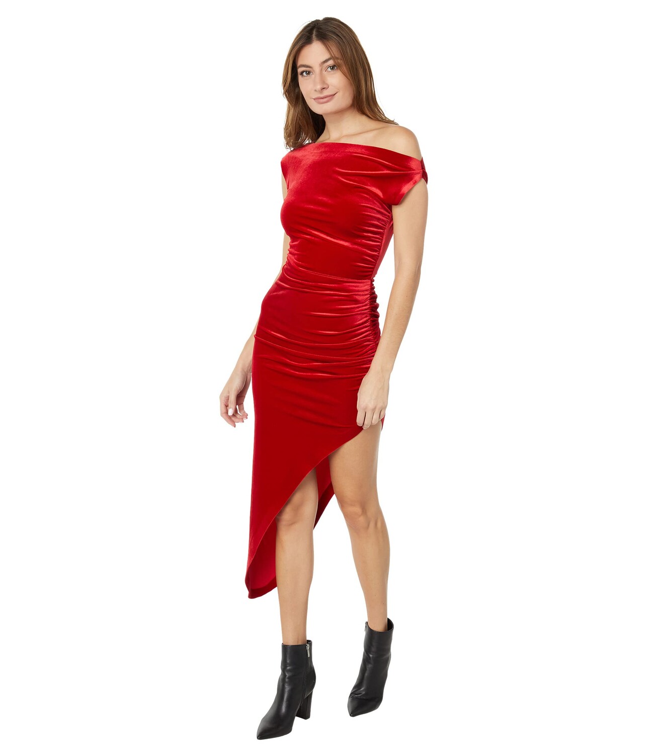 

Платье Norma Kamali, Drop Shoulder Side Drape Gown