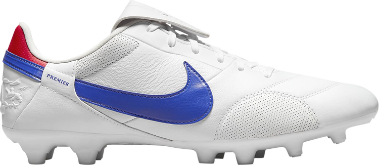 Бутсы Nike Premier 3 FG 'White Royal Red', белый - фото