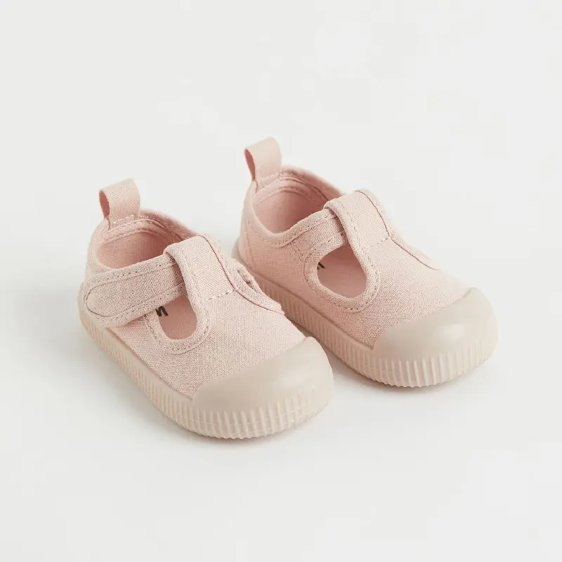 

Детские сандалии H&M Cotton Canvas, светло-розовый