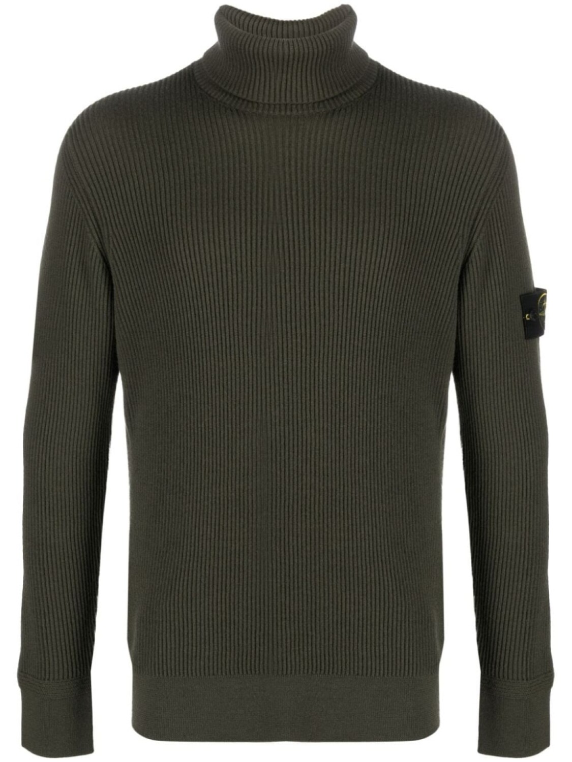 

Stone Island джемпер в рубчик с нашивкой Compass, зеленый