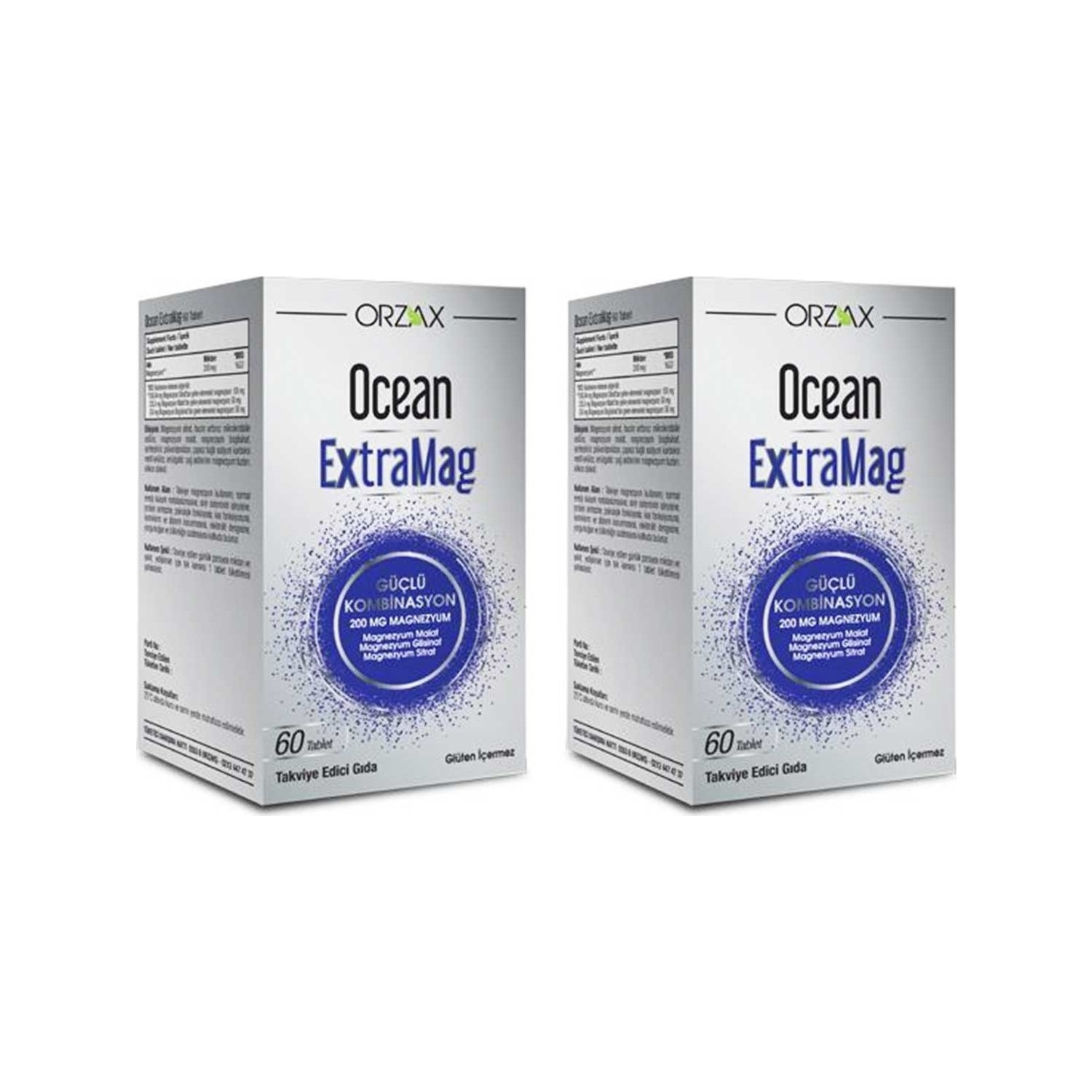 Пищевая добавка Ocean Extramag, 2 упаковки по, 60 таблеток пищевая добавка divine health живой криль 60 мягких таблеток