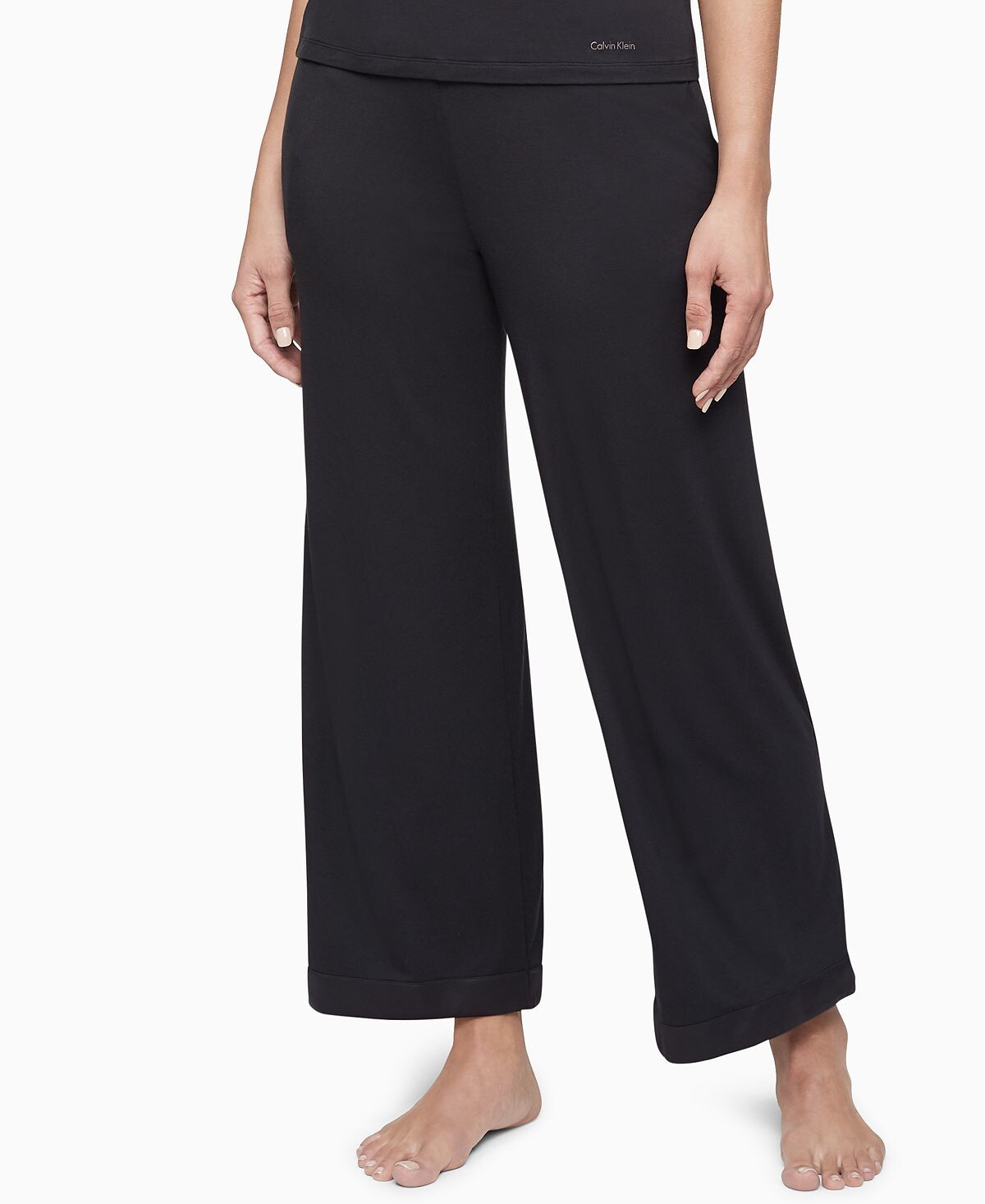 

Брюки lounge с атласной отделкой qs6527 Calvin Klein, черный