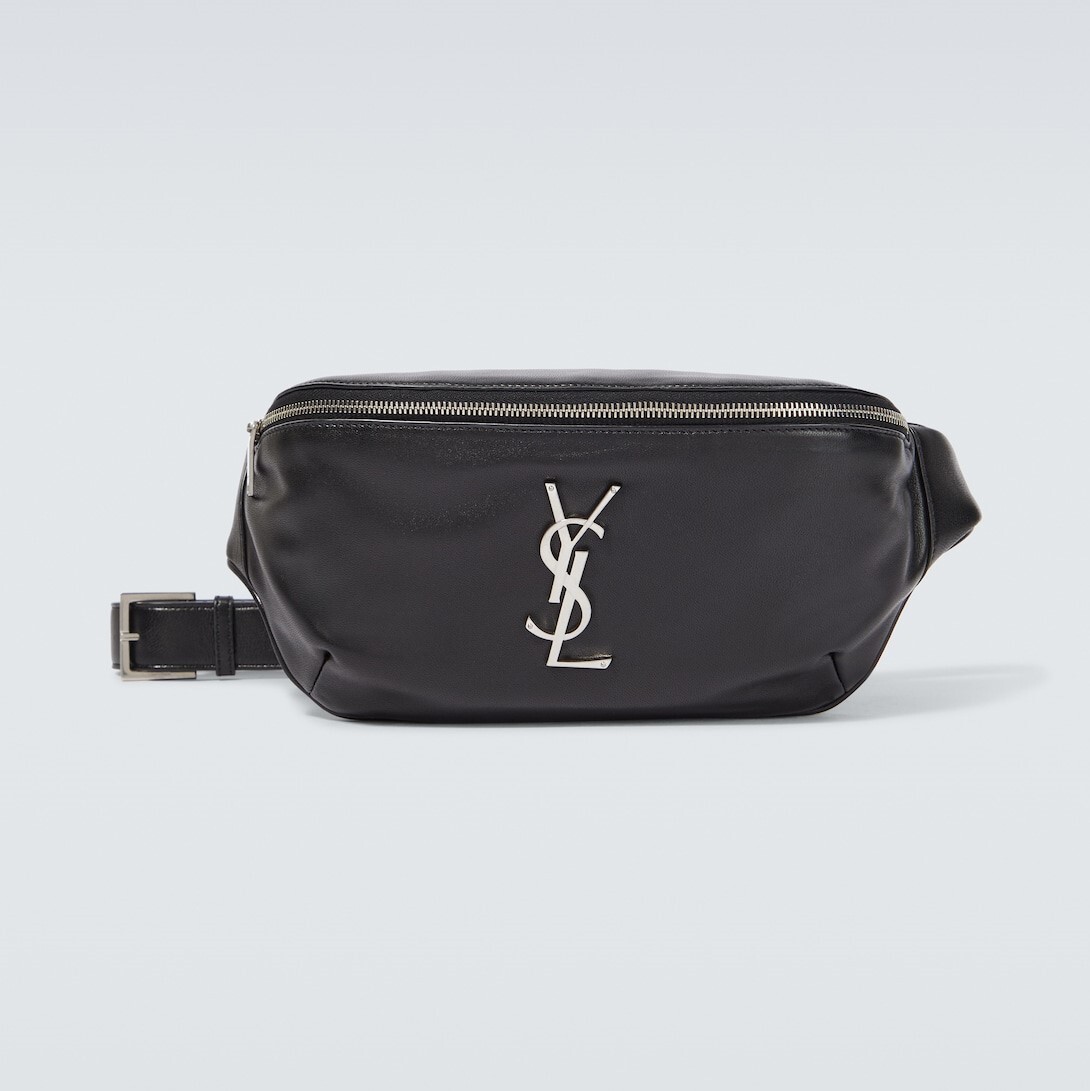 

Поясная сумка Saint Laurent Cassandre Leather, черный