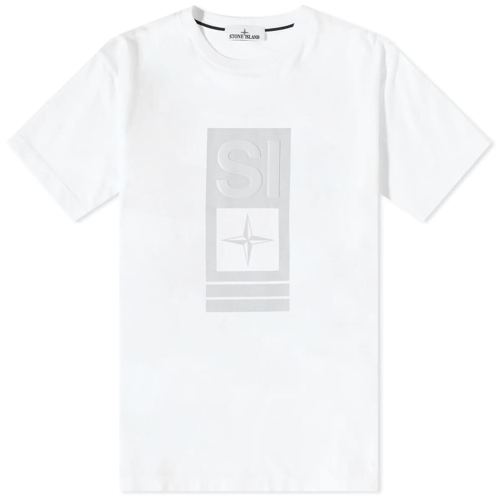 

Футболка Stone Island Abbreviation One Graphic Tee, Белый