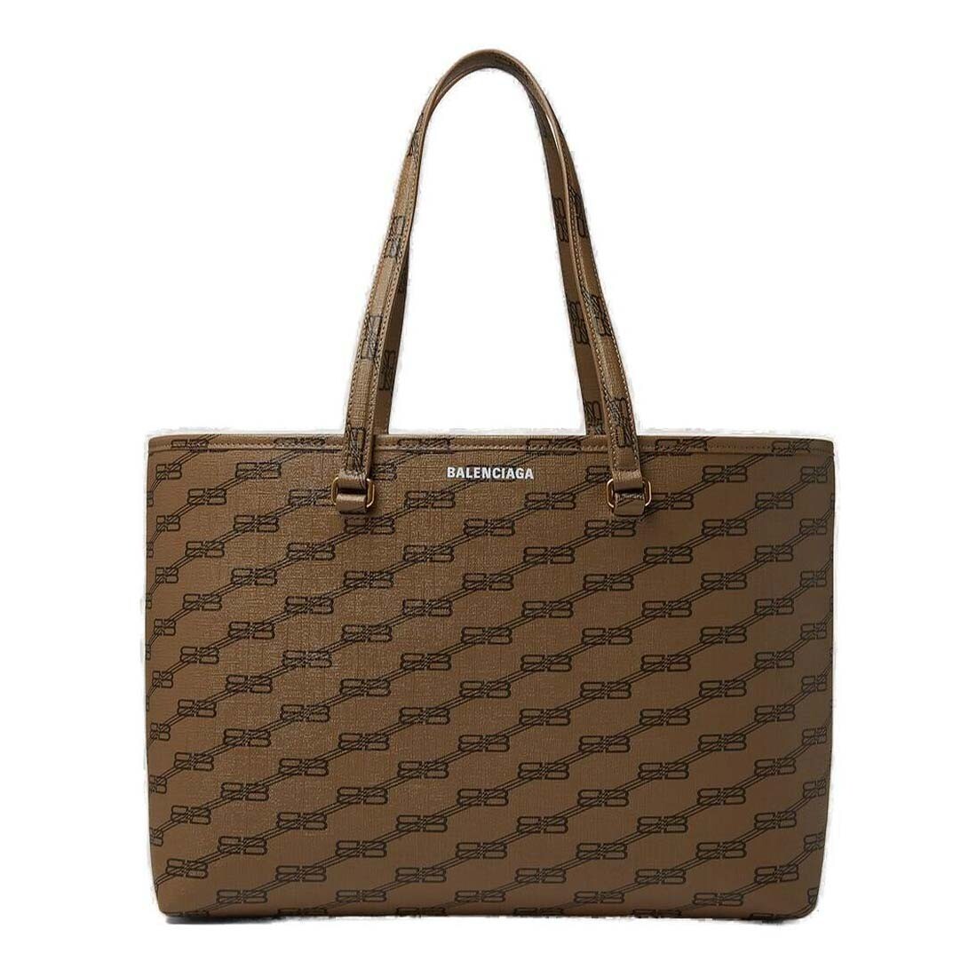 

Сумка-тоут Balenciaga Signature BB Canvas, бежевый