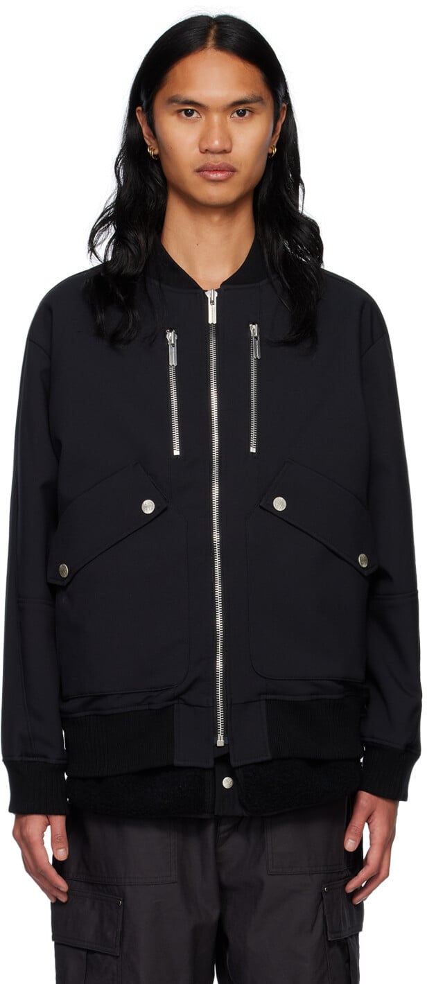 

Черный пуховик на молнии White Mountaineering︎