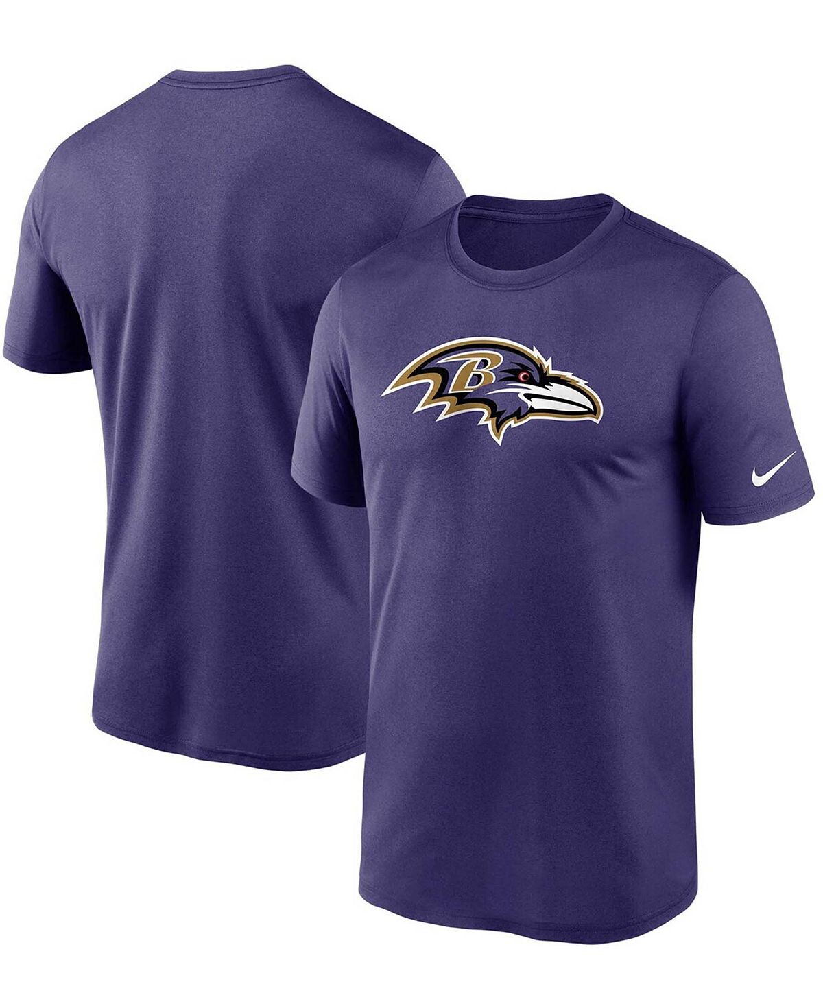 

Мужская фиолетовая футболка big and tall baltimore ravens logo essential legend performance Nike, фиолетовый