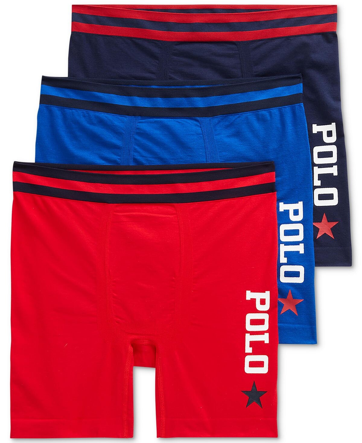 

Комплект мужских бесшовных боксеров из трех комплектов Polo Ralph Lauren