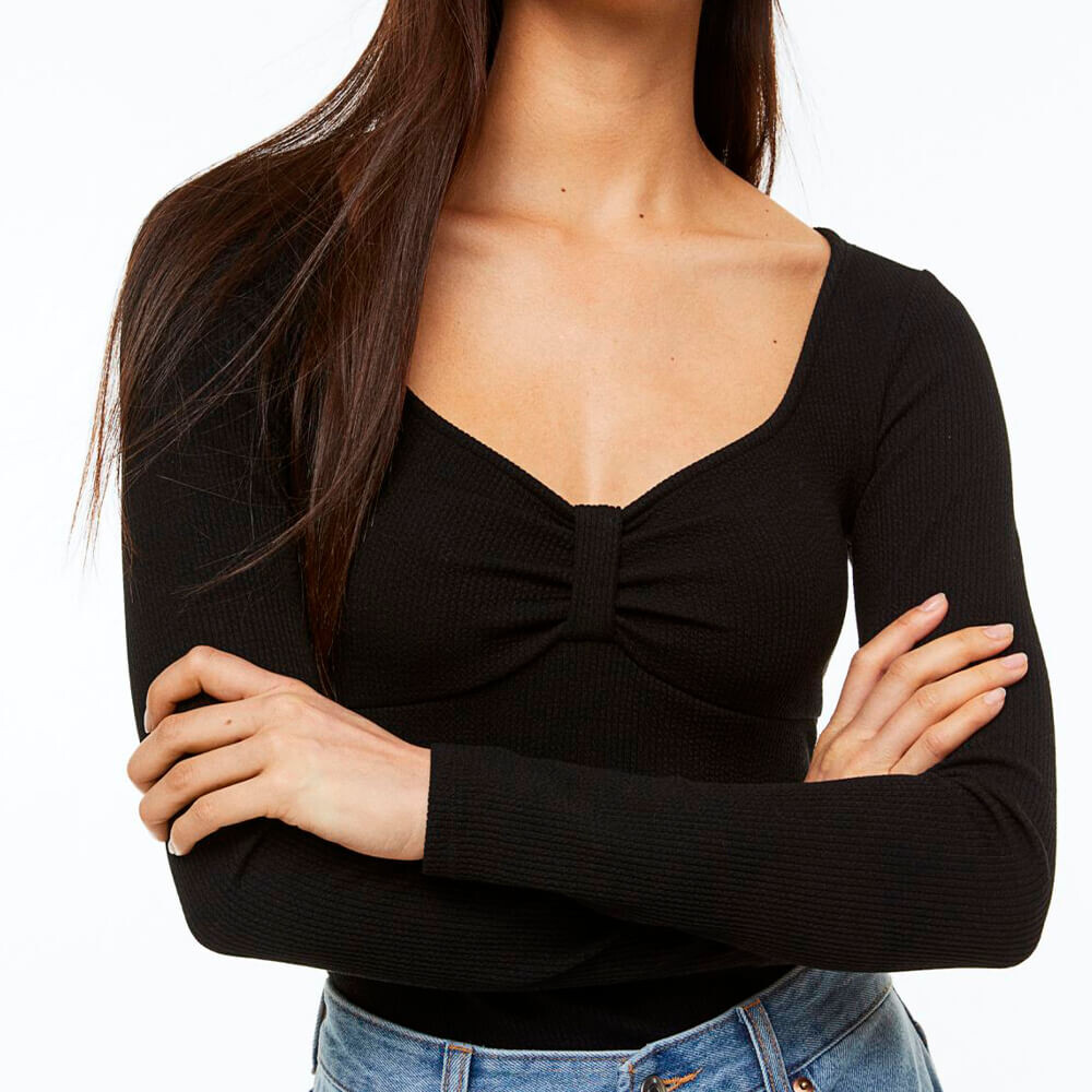 

Боди H&M Ribbed Jersey, черный