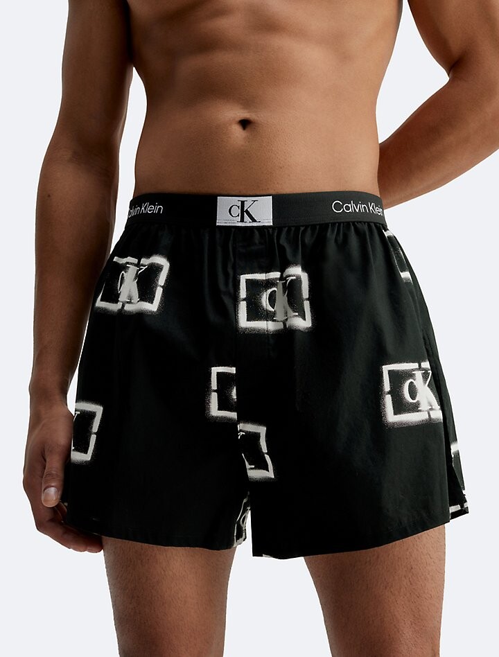

Боксеры с трафаретным логотипом Calvin Klein 1996 Calvin Klein, черный