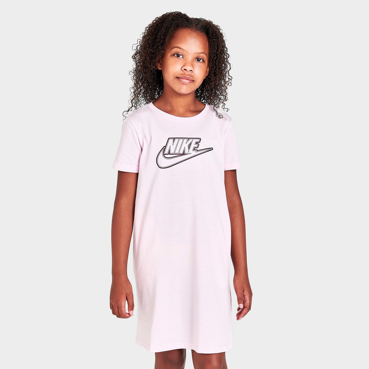 

Платье-футболка Nike Sportswear Futura для девочек, розовый